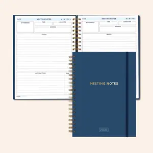SWEETZER & ORANGE Large Meeting Notebook for Work - Professional Notebook with 208 Pages, 8.4" x 11.2" for Work Organization and Meeting Notes