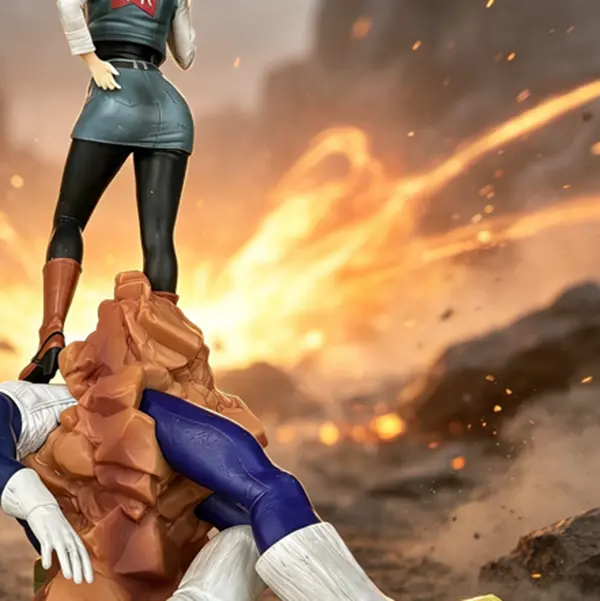 DBZ Advanced Animation Battle Scene Statue 7-8 Inches High Quality PVC Figure for Home Decor Anime Fans Gifts - Ornaments, Rock