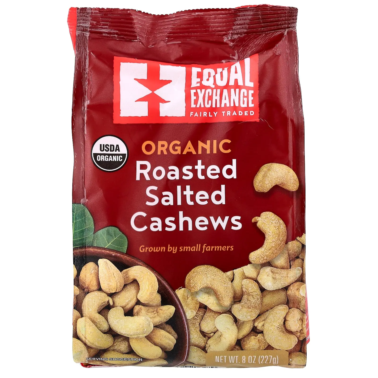 Equal Exchange Organic Roasted Salted Cashews, 8 oz (227 g)
