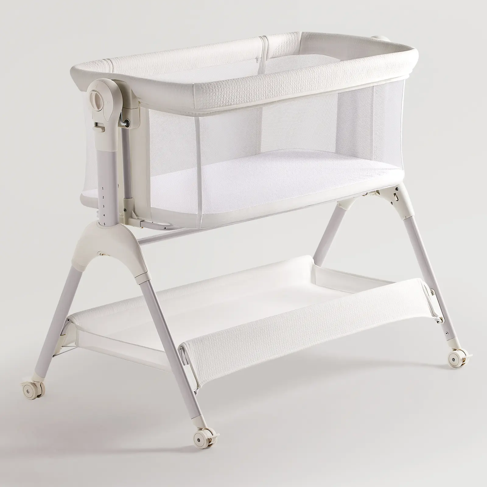 HARPPA 3-in-1 Cuddly Rocking Bassinet, Bedside Crib Sleeper for Baby with Breathable Mesh, 5 Adjustable Heights, Large Storage & Water-Resist Pad, Safe Sleep Bed, Baby Items, Newborn Baby#tiktokshopstockup
