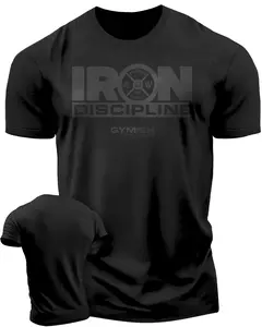 Gymish Lifestyle Iron Discipline Gym Workout Shirt for Men Motivational T-Shirt