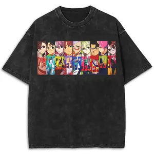 Dandadan Heavy Oversized Acid-Washed T-Shirt, Dandadan Characters Streetwear, Retro Japanese Anime Tee