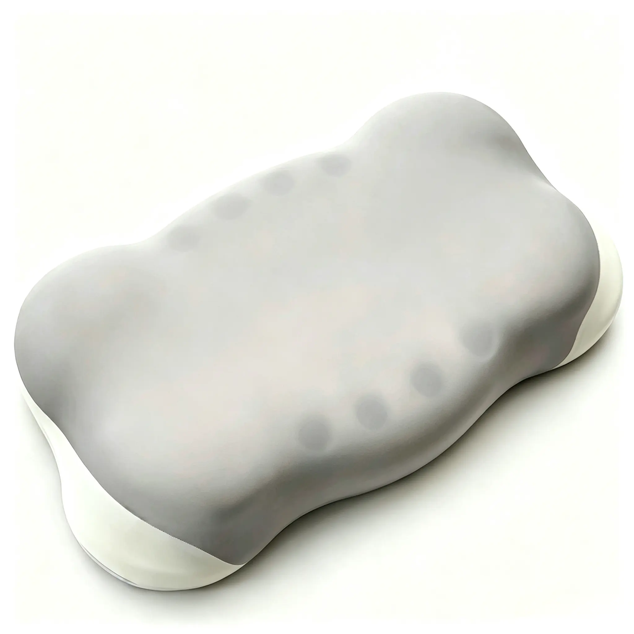 Zoned Support Cloud Shaped Memory Cotton Pillow, Breathable Cooling Fabric Pillow with Multi-Area Fit Design for Deep Comfort Sleep