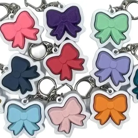 Dainty Bow Fidget Clicker: keychain accessory, stress relief, cute must have