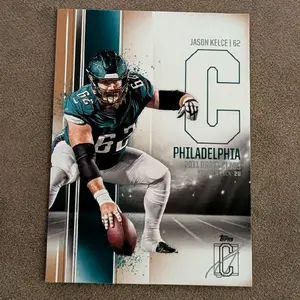 Jason Kelce Topps Signature Class Philadelphia Eagles Card