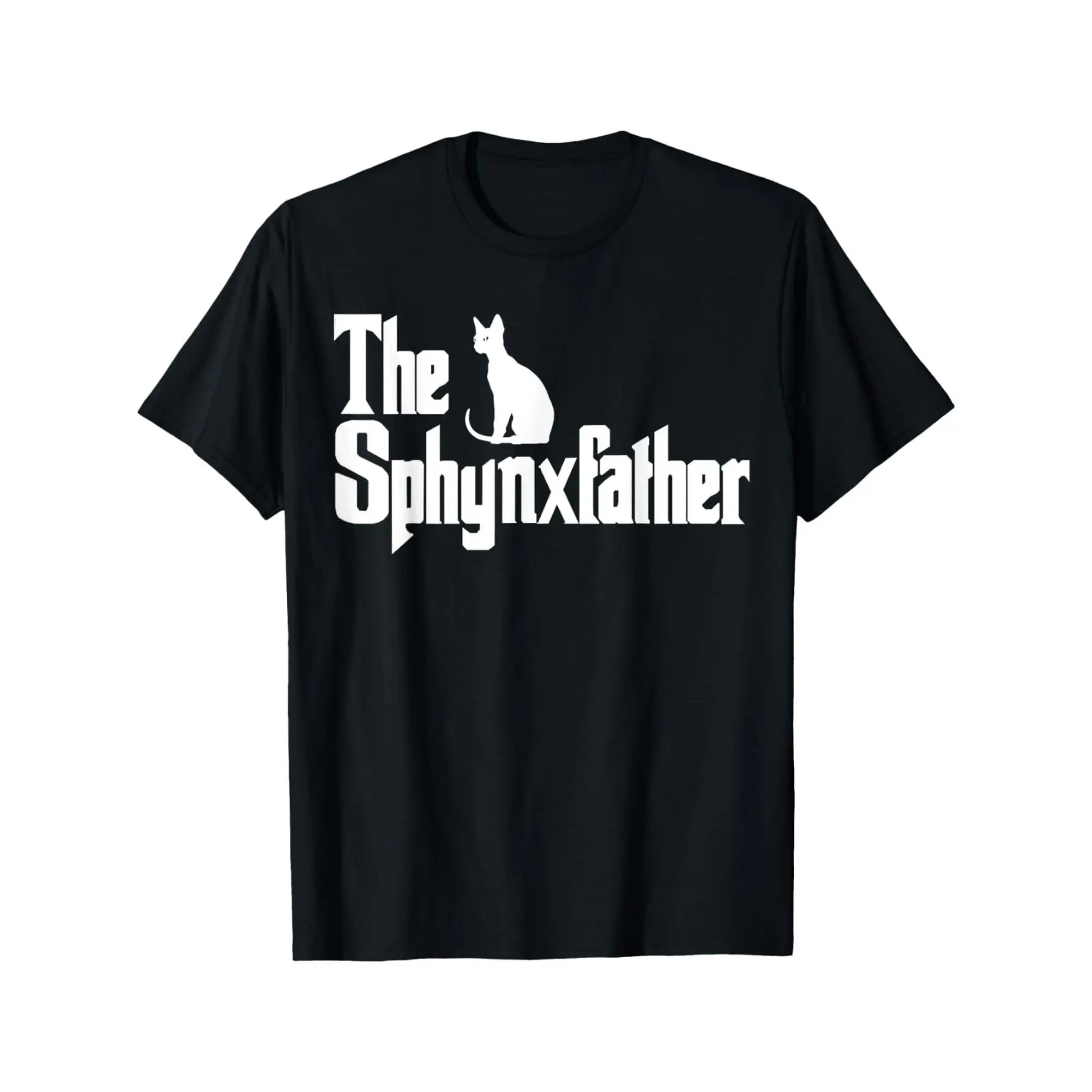 Men's Plus Size Relaxed-Fit Cotton Short-Sleeve Crew Neck Tee - Lightweight, Soft, Casual, Classic, Comfy SphynxFather Funny Cat Dad Top for Sphynx Lovers, Machine Washable, Menswear #TikTokShopRestock