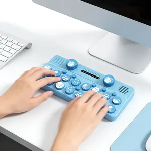 A Digital Music Handheld Keyboard with 20 Instrument Sound Effects, Portable Electronic Organ MIDI Piano Toy Adult Children Gift