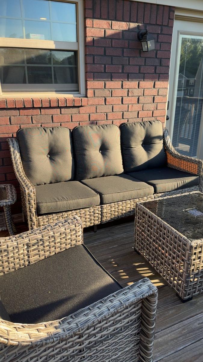 Item: Coffee Wicker Black Cushion, Coffee Wicker E