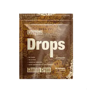 Strong Coffee Co. Coffee Energy Gummies – 75 mg Caffeine, Focus + Brain Support Nootropics & Adaptogens (Chantilly Cream) All Natural