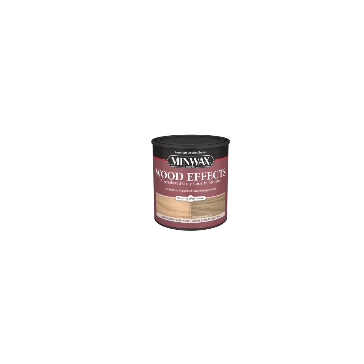 212 MAIN Minwax 271551 1 qt Wood Effects Accelerator, Weathered Gray - For Bare Wood, Creates Naturally Aged Unique Look, Quart