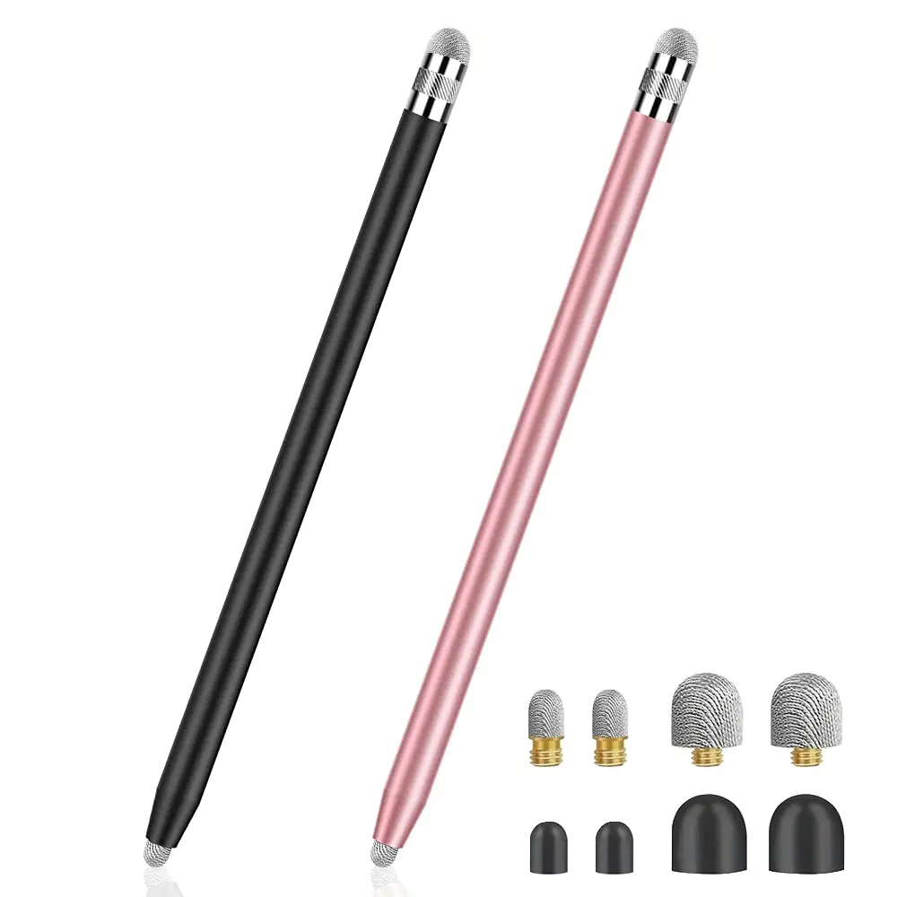 Screen Pen Set | Suitable For Phone, Pad Tablets And All Universal Touch Devices, Comes With 8 Replaceable Nibs (2pcs)