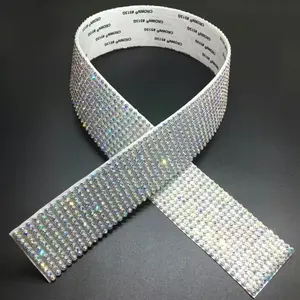 Sparkling Rhinestone Decorative Tape, Super Strong Adhesive, 2.8mm Diamond Ribbon, Car Decoration Strip, DIY Crafts, Wedding Decor