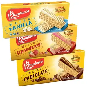 Bauducco Multi-Flavored Wafer Snack Bundle Pack - 3-Count, Coffee-Paired Sweet Pastry Treat