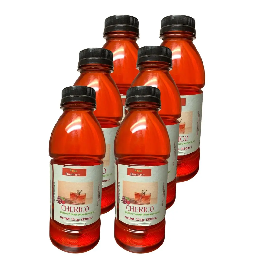 Bushfaller Natural Beetroot drink - Cherico: Beetroots are nutrient-dense root vegetables that contains nutrients and antioxdants. This beetroot drink from concentrate contains very low added sugar for delicious and convenient wellness support. Pack of 6
