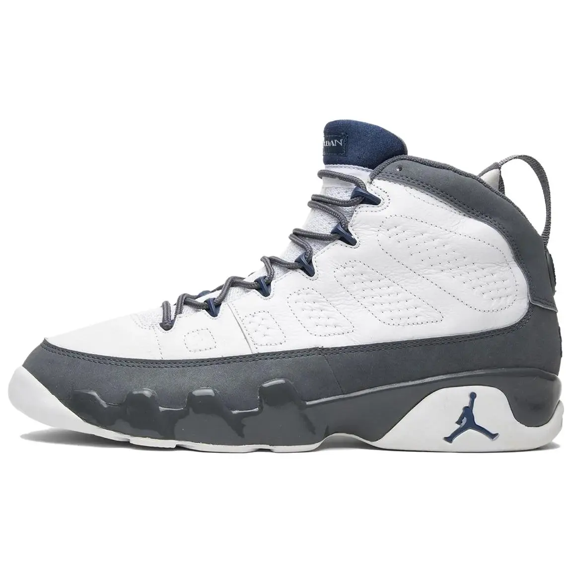 Jordan Air Jordan 9 Anti Slip Wear Resistant High Top Basketball Shoes Unisex Gray White 2026