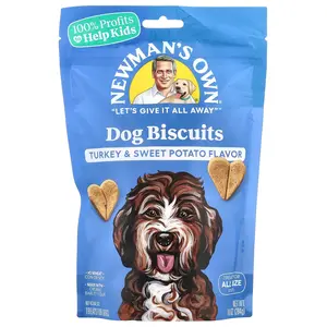 Newman's Own Organics Dog Biscuits, All Size Dogs, Turkey and Sweet Potato, 10 oz (284 g)