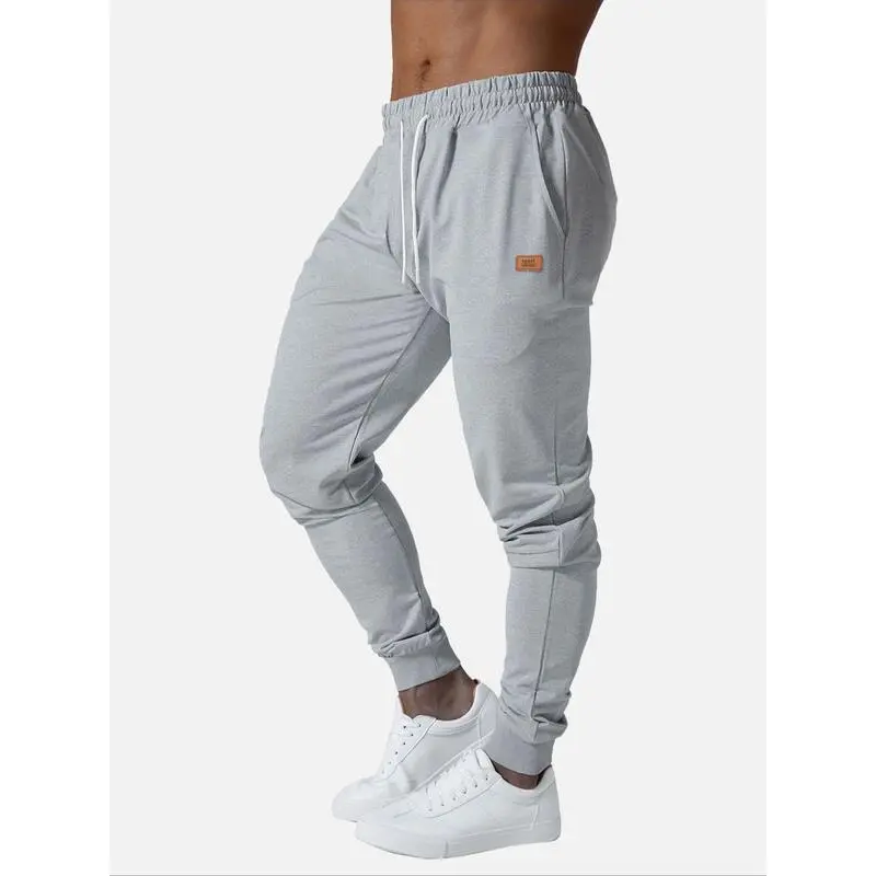 Men's Knitting Athleisure Sports Joggers, Normal Size, Fitted Design, Plain Pattern, Breathable Body-Shaping Pants for Spring & Fall Daily Running Basketball, Sporty Chic, Body Shape, Athletic Men's Sports Joggers, Activewear Men's Sports Joggers