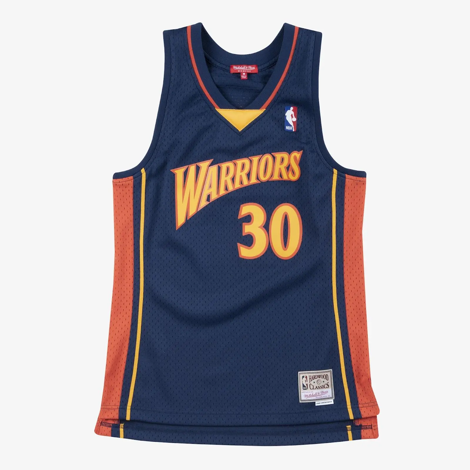 NBA WOMEN'S SWINGMAN JERSEY GOLDEN STATE WARRIORS 2009 STEPHEN CURRY Throwback Basketball Hardwood Classics Fan Gear Mitchell & Ness