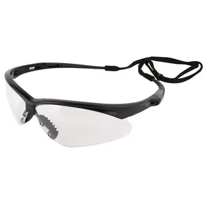 KleenGuard Nemesis Safety Glasses with Black Frame and Clear Lens