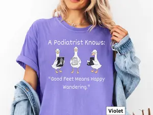 Goose Podiatry T-shirt, Goose Foot Doctor Shirt, Podiatrist Gift, Podiatry Doctor Office Apparel, Podiatrist Shirt