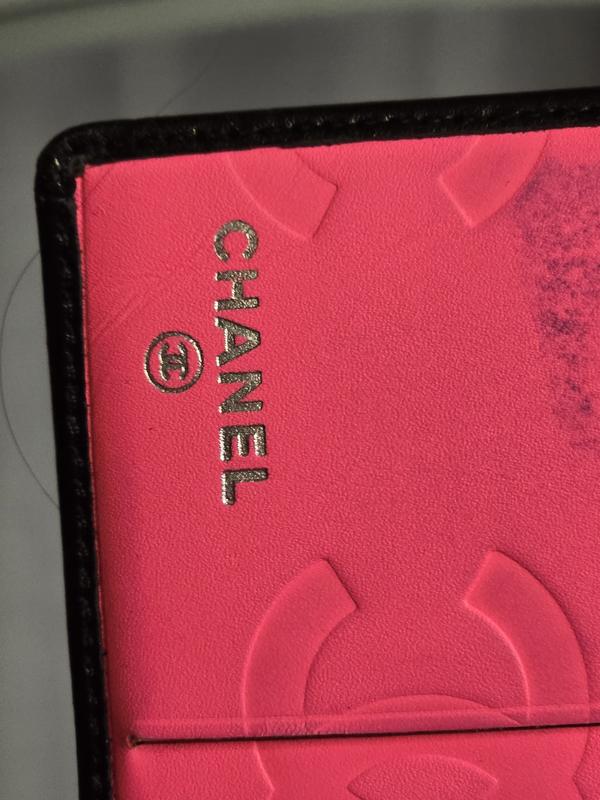 Pre-owned CHANEL France Small Leather Goods Cambon Lambskin Bifold Wallet