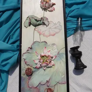 Zen Bloom Hand Crafted Texture Art Gift Decor Painting Art