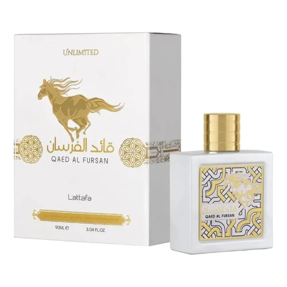Lattafa Qaed Al Fursan Unlimited Eau de Parfum Spray for Unisex, 3.04 Ounce