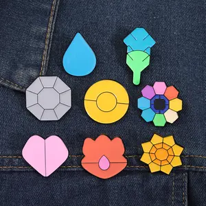 2026 Spring New Arrival Brooch, Set of 8, Cartoon Fashion Badge Pins, Delicate Jewelry, Metal, Suitable for Backpacks and Clothing Decoration, Elegant Gift, Ideal for Present-Giving