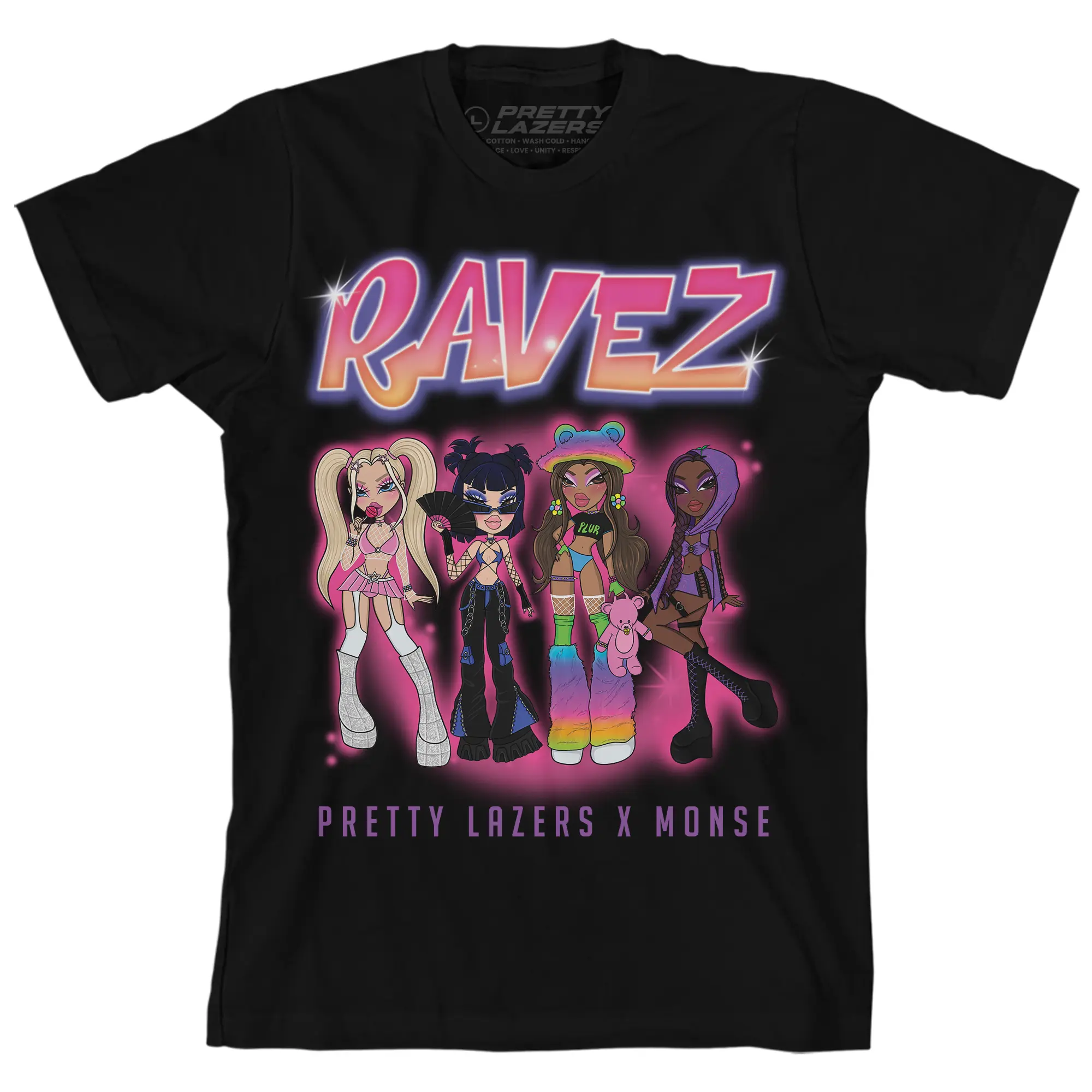 RAVEZ GIRLZ Shirt | Pretty Lazers | Unisex EDM Ravewear