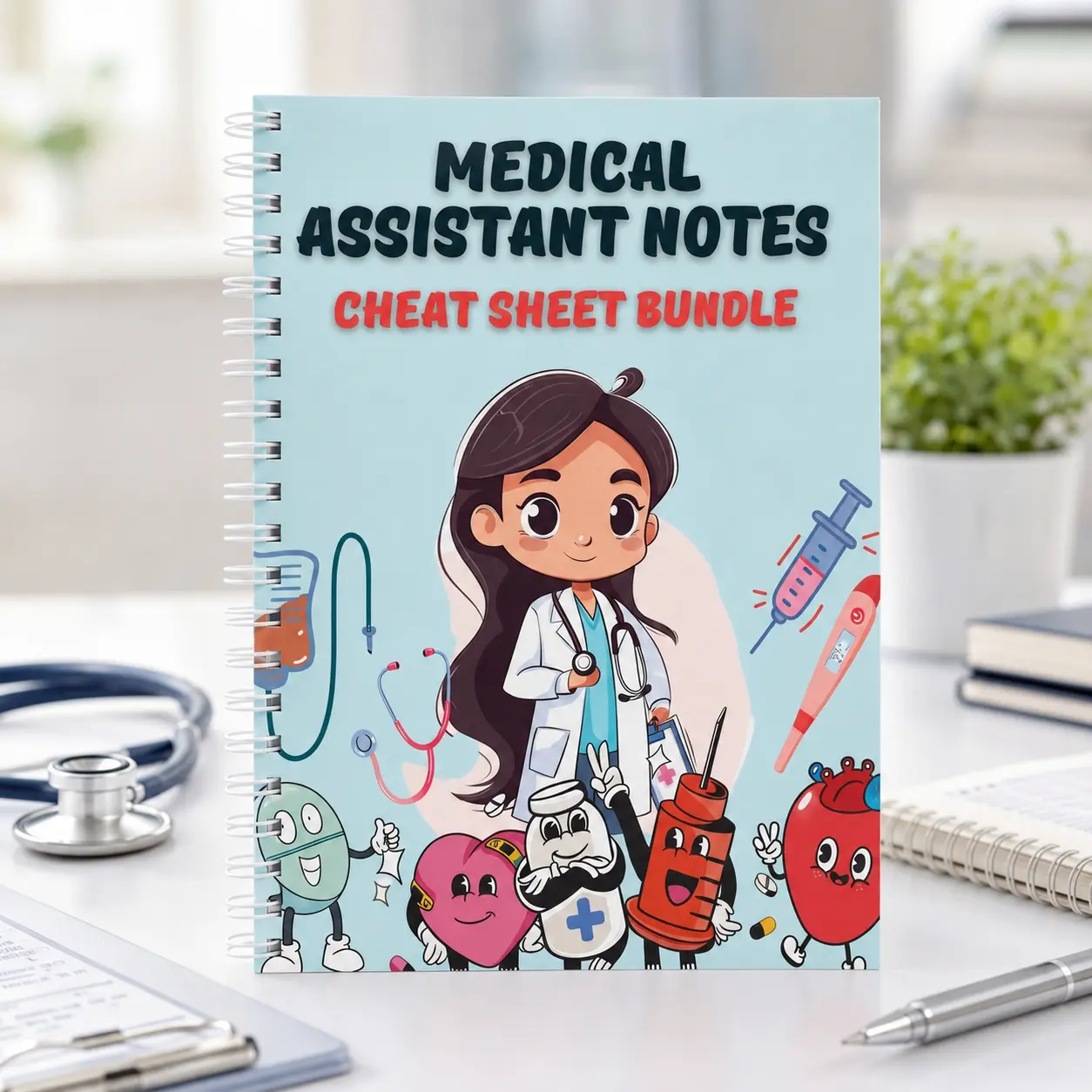 Medical Assistant Notes & Cheat Sheet Bundle | Clinical Reference and Study Guide