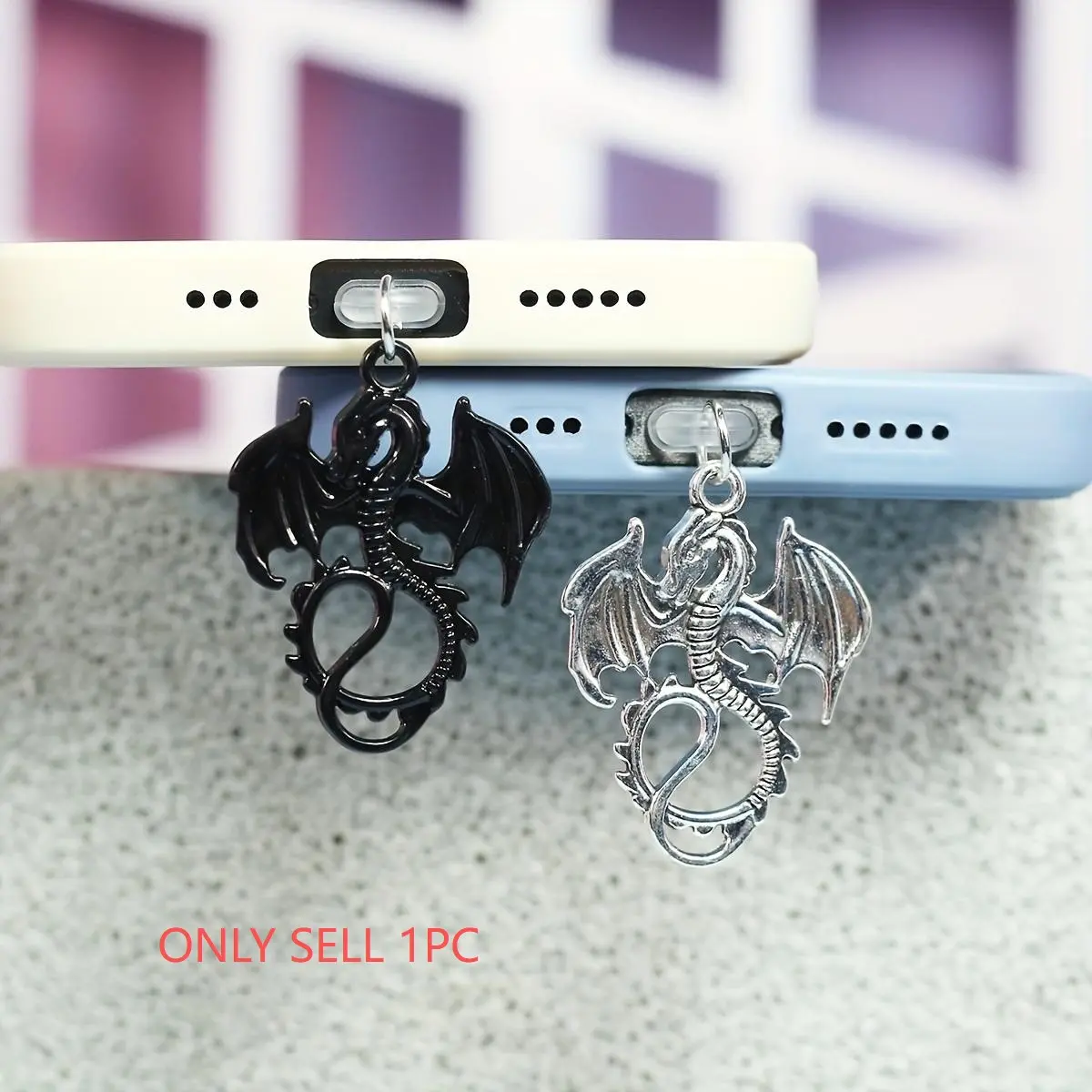 Feilong pendant pendant, mobile phone dust plug, mobile phone accessory decoration, suitable for iPhone Samsung Type-C charging interface