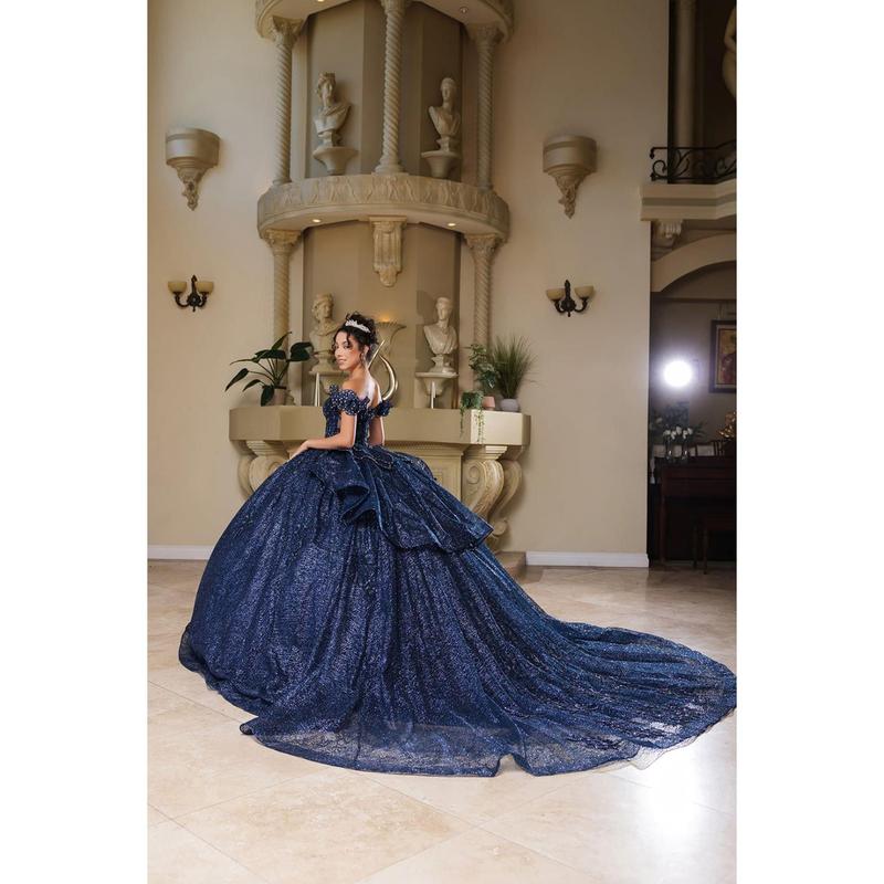 Sweet 16 Dress Off Shoulder Floral Lace Prom Ball Gown By Layla K LK265