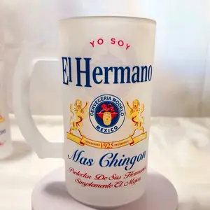 El Hermano Frosted Beer Mug - 16oz Drinkware Cup
