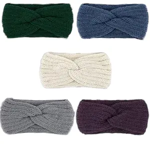 Monogram Knit Head Wrap and Lip Gloss Set in Assorted Colors for Stylish Comfort - Soft & Cozy Headband for Everyday Wear