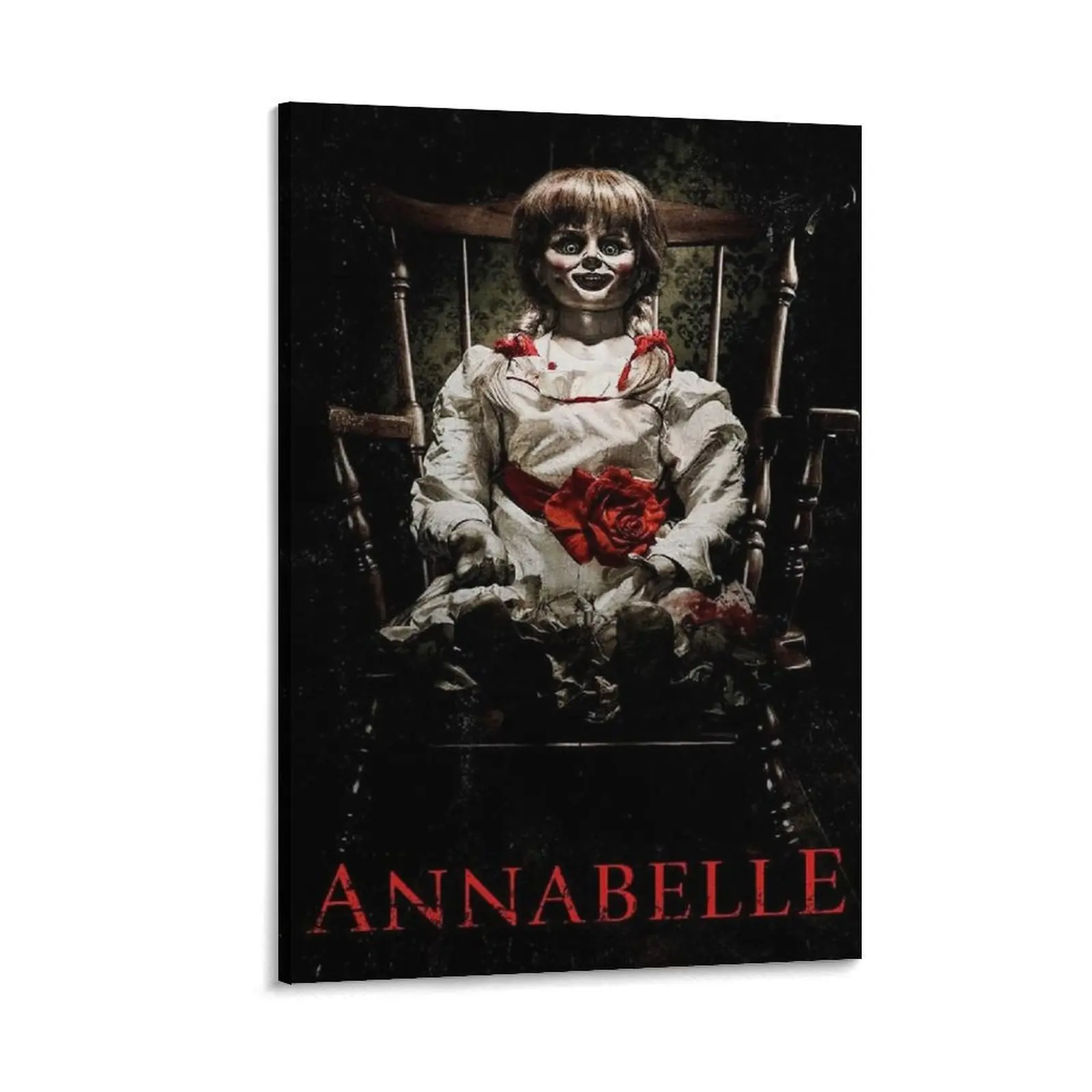 Annabelle Horror Movie Canvas Poster Print - Artistic Multi-Size Wall Decoration, Modern Retro Design, New Condition Personality Home Decor, Ideal for Bedroom or Office Gift, Customizable