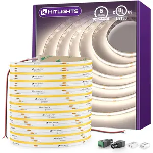 Premium 24V COB LED Strip Light, Single Color (UL-Listed) 32ft [IP-30]