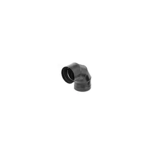 212 MAIN M & G Duravent 6DBK-E90 6-Inch Dura-Black 24-Ga Welded Black Stovepipe, Nonadjustable 90-Degree Sectioned Bend Elbow