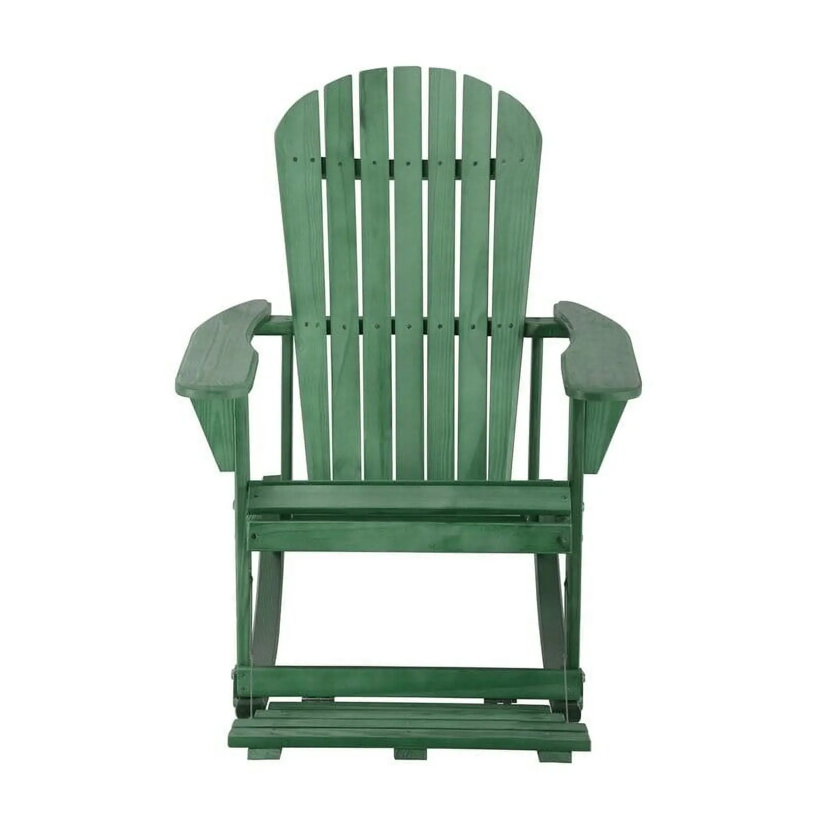 Zero Gravity Collection Sea Green Adirondack Rocking Chair with Built-in Footrest