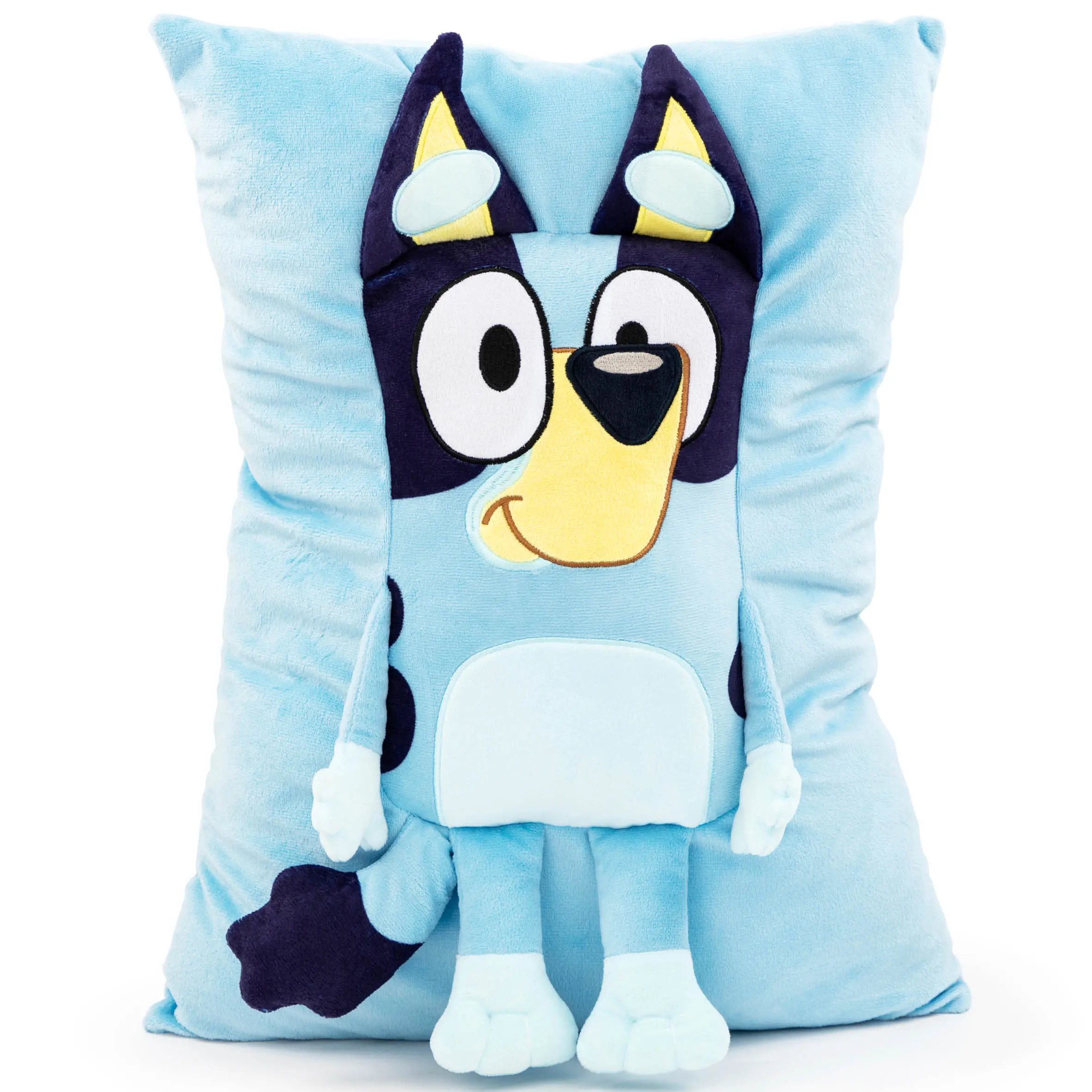 Jay Franco Bluey 3D Snuggle Pillow, Animated Character Element Standard Pillow for Kids' Bedding & Soft Furnishings, Animated Character Element Standard Pillows