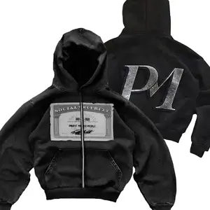 Men's Black Social Y2K Hoodie - hip hop Streetwear Style with Vintage-Inspired Print for Urban Street Shoots, Casual Hangouts & Trendy Daily Looks