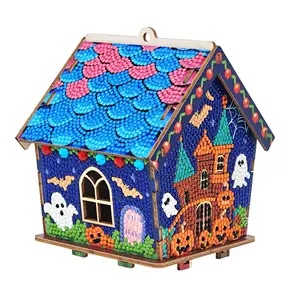 DIY Diamond Painting House Block Kit: Spooky Halloween Decor With Bling Bling Details