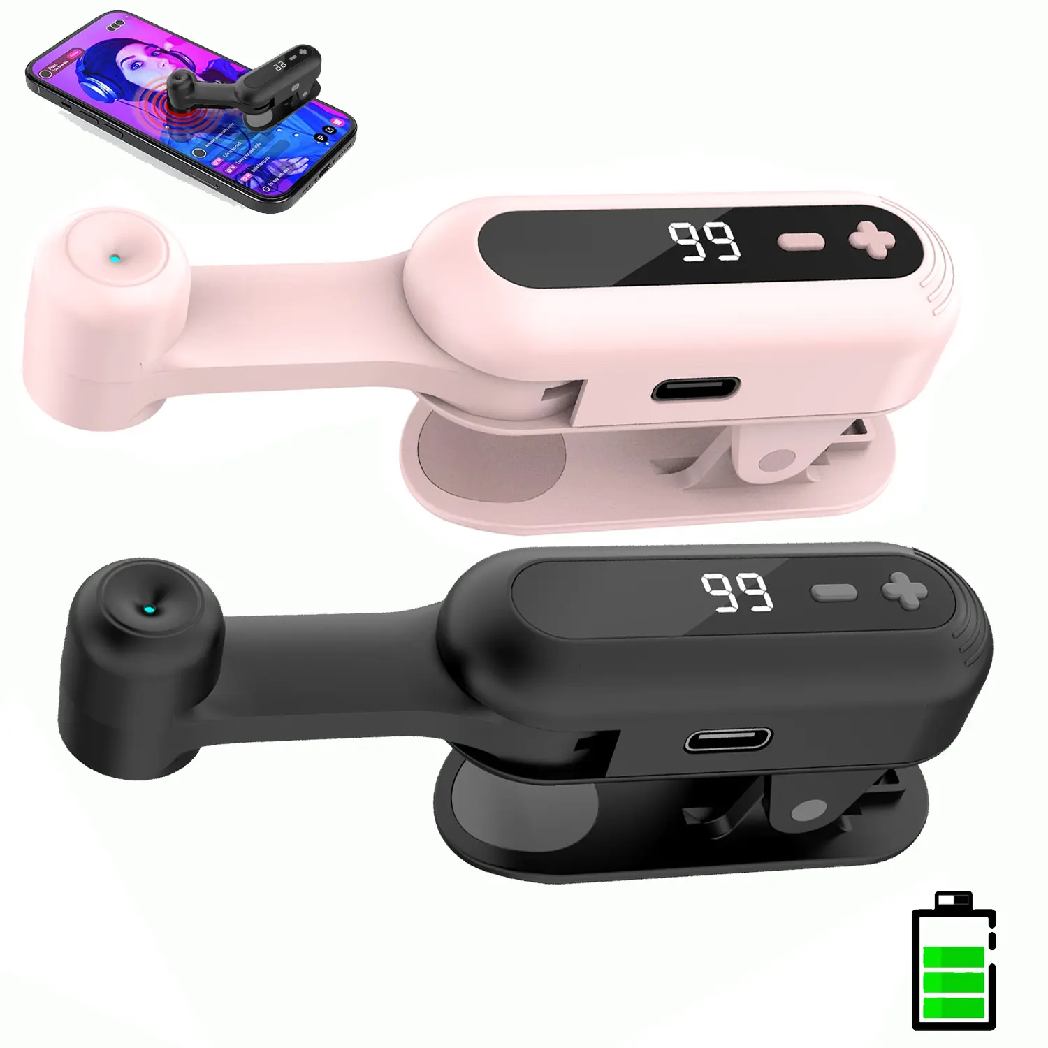 iPhone Wireless Screen Auto Tapper, Silent Adjustable Speed Finger Clicker, Hands-Free Auto Clicker for TikTok Live Broadcasts, Game AFK & Reward Tasks