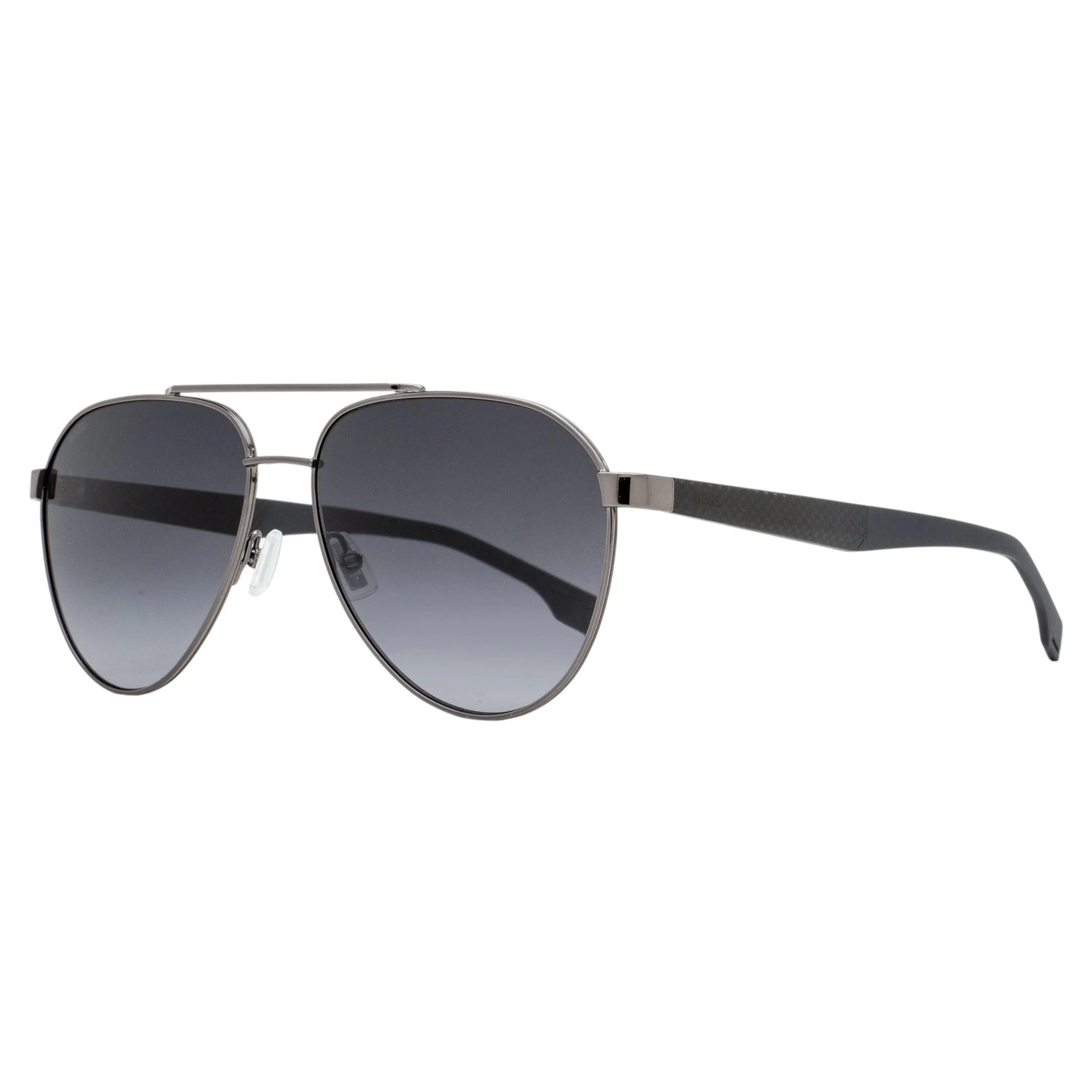 Boss Carbon Fiber Pilot Sunglasses B1485S PTA1I Ruthenium/Gray 60mm