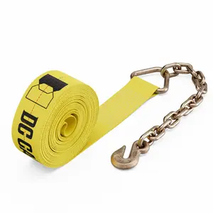4 inch Winch Strap with Chain Extension