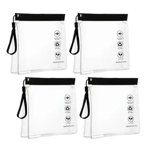 4-Piece Eva Travel Toiletry Bag Set, Leak-Proof Sealed Design, 1L Capacity, Ideal for Packing Essentials, Durable & Lightweight