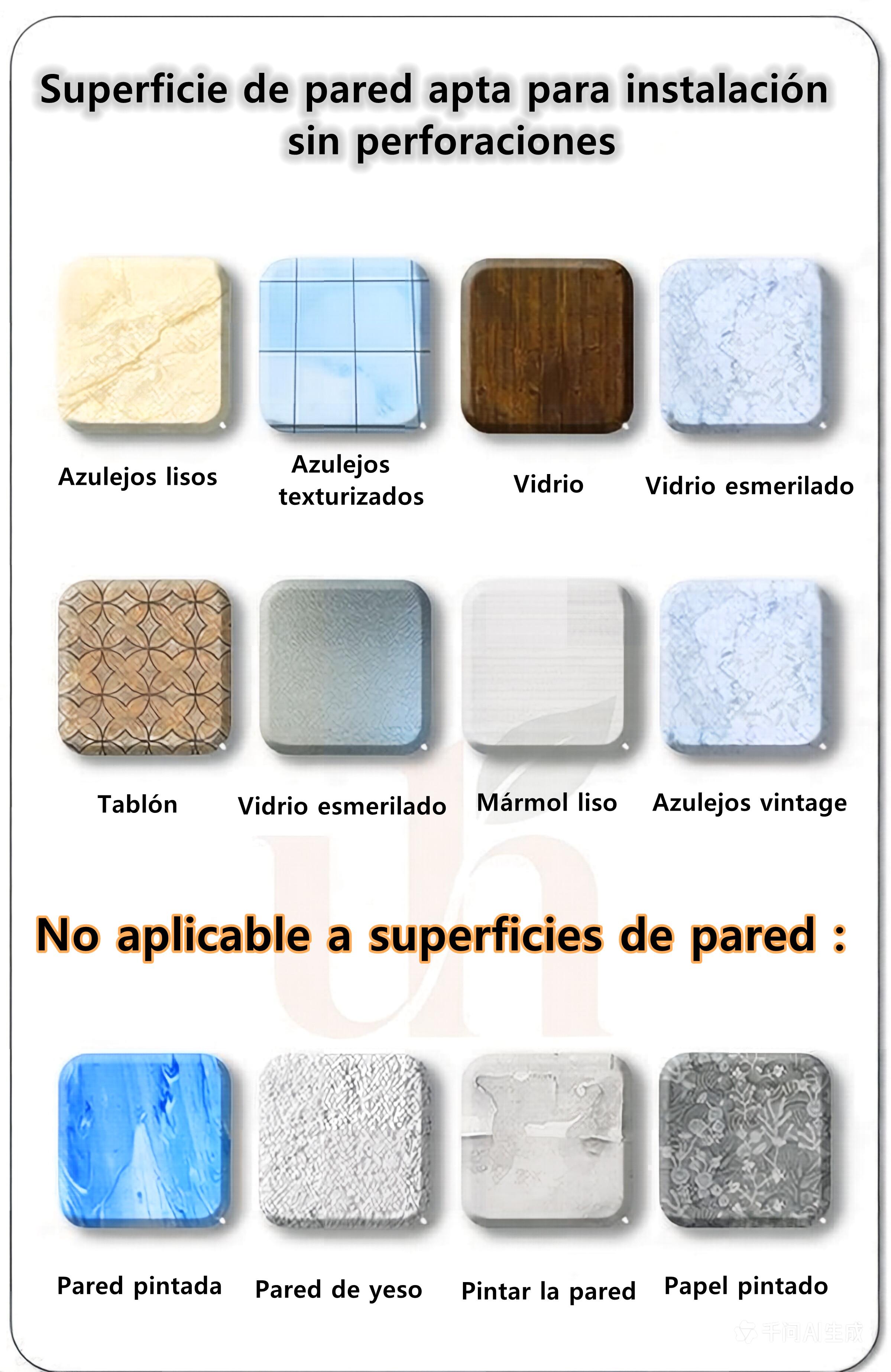 (Atención: escenarios de uso e instrucciones de instalación)Soporte de ducha con ventosa ajustable de ABS, soporte para cabezal de ducha con ventosa, sin necesidad de perforar, requiere superficie lisa.