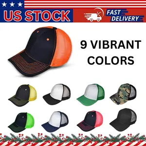Adjustable Snapback Trucker Hat High Quality Baseball Cap Mesh Back 8+ Colors