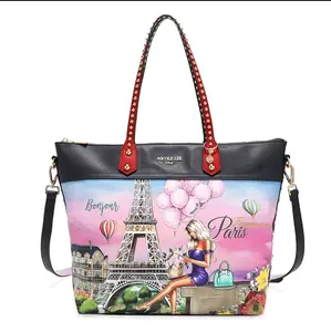 ROMANCE IN PARIS SHOPPER NICOLE LEE PU Leather