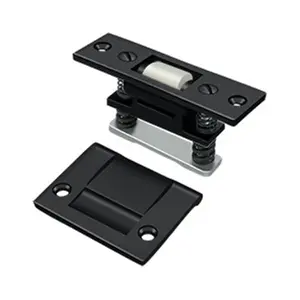 212 MAIN Heavy Duty Brass Roller Catch, 3.32x1 in. Black Painted, for Motorcycle Lock Door Security, Thick Doors Compatible
