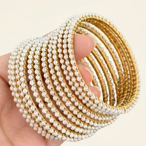 Hania Amir pearl Bangles - 12 bangle set